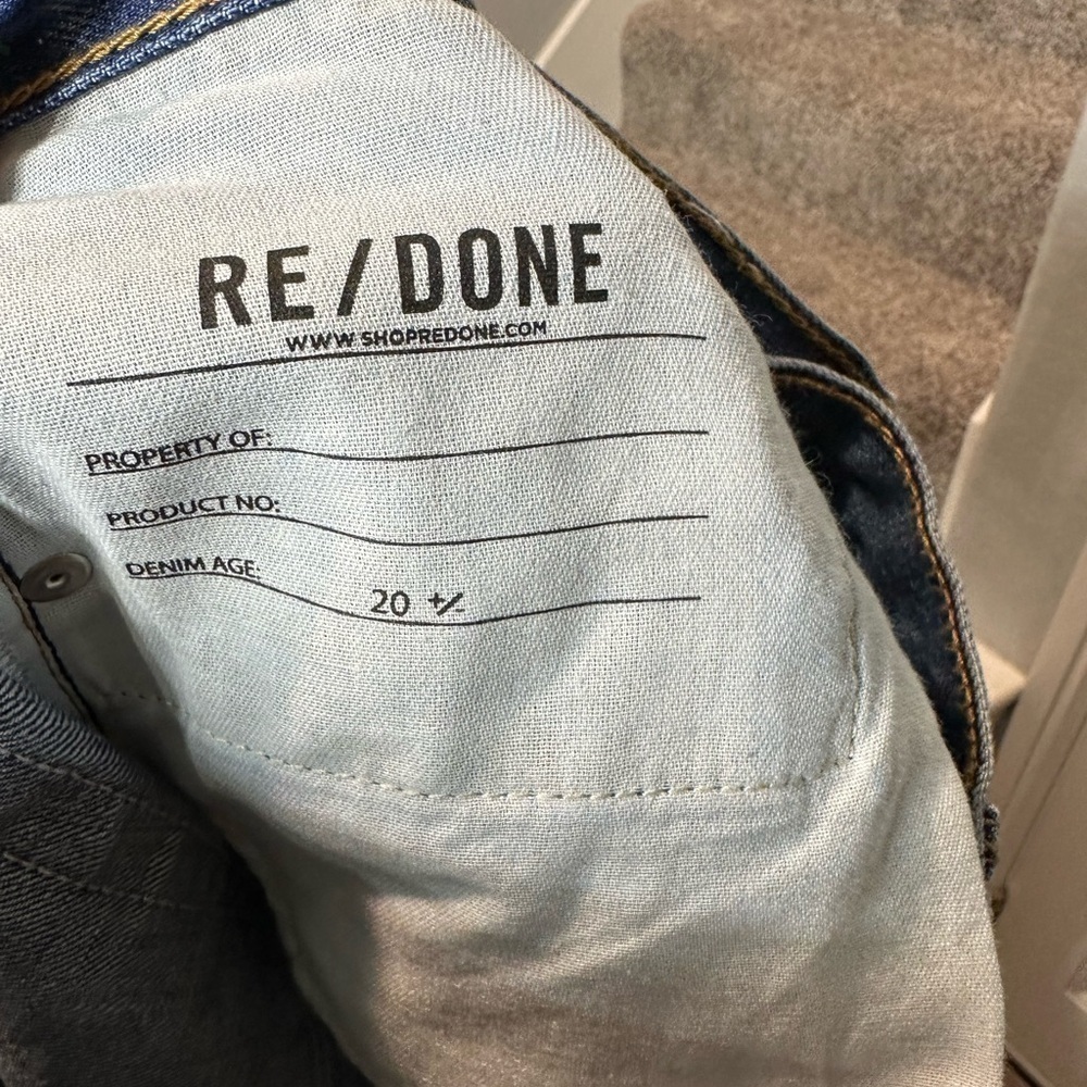 Re/done Redone DENIM JEANS LOOSE LONGISH 90s baggy fit jean darker wash - Picture 8 of 13